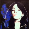 Patti Smith. Acrylic and resin on canvas. 45x45cm. Andrew Pearson 2011